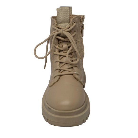 Zara Kids Girl Monochromatic Lug Sole Ankle Boot Combat Boot Bootie Size 2.5 |33 - Picture 6 of 12